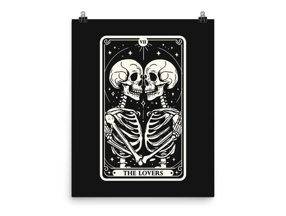 The Lovers Tarot Skull