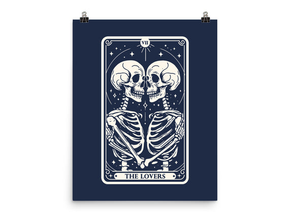 The Lovers Tarot Skull