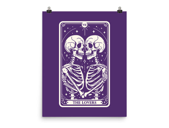 The Lovers Tarot Skull