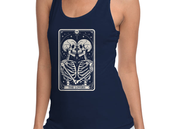 The Lovers Tarot Skull