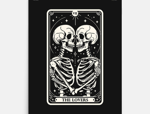 The Lovers Tarot Skull