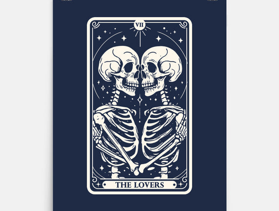 The Lovers Tarot Skull