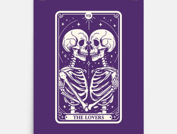 The Lovers Tarot Skull