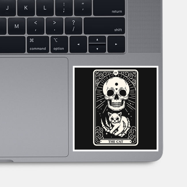 The Cat Tarot Skull-None-Glossy-Sticker-Eoli Studio