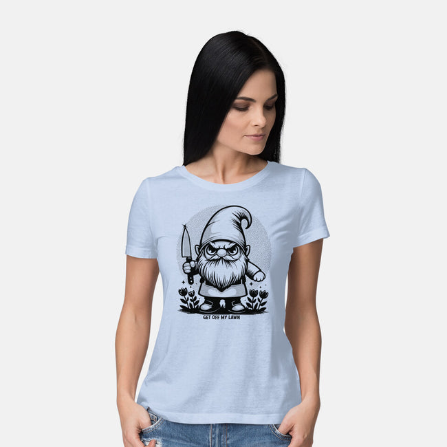 Get Off My Lawn-Womens-Basic-Tee-Eoli Studio