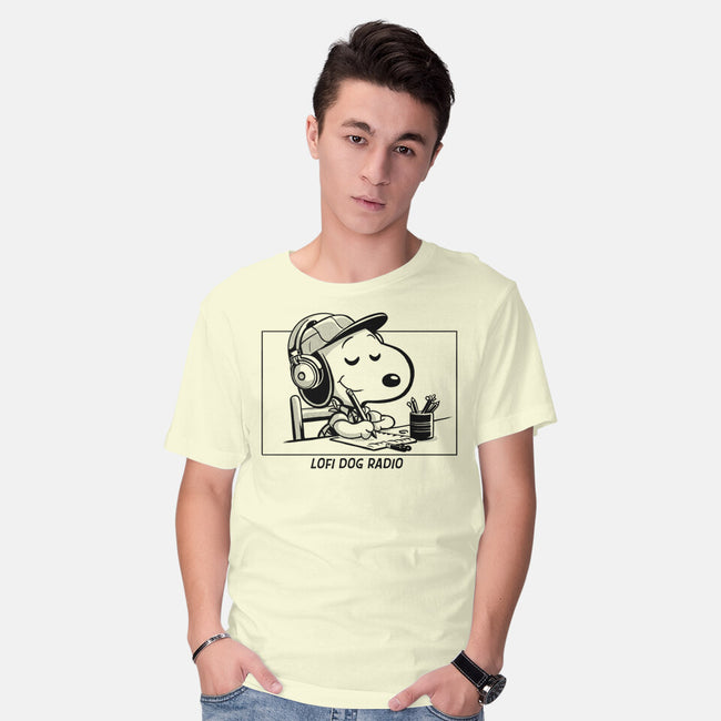 Lofi Dog Radio-Mens-Basic-Tee-Eoli Studio