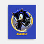 Blue Hedgehog-None-Stretched-Canvas-rmatix