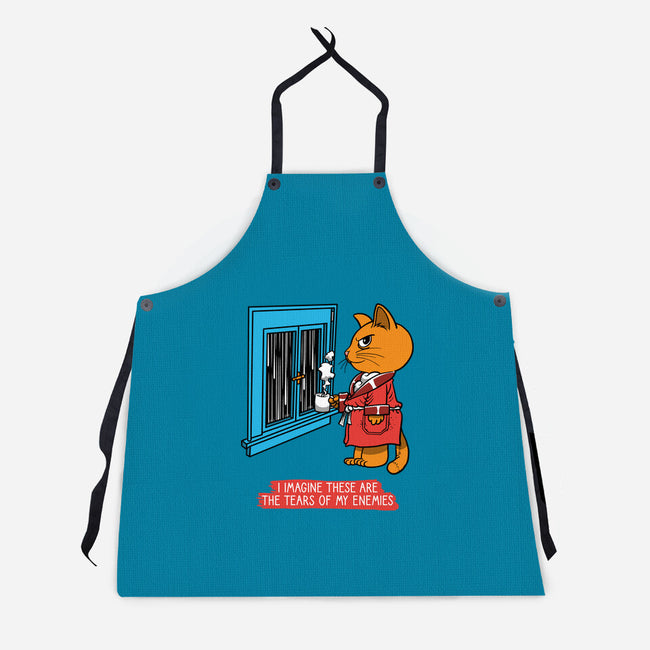 Thoughts On A Rainy Day-Unisex-Kitchen-Apron-imisko