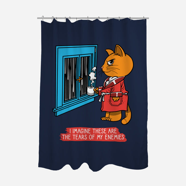 Thoughts On A Rainy Day-None-Polyester-Shower Curtain-imisko