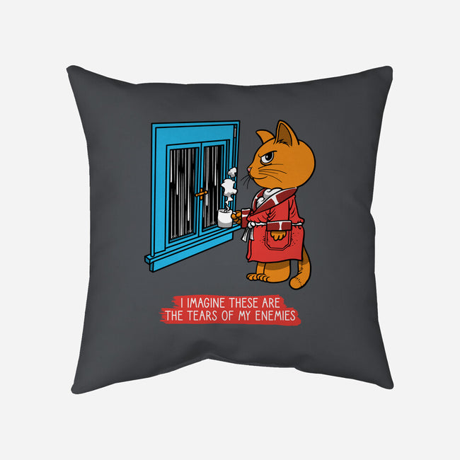 Thoughts On A Rainy Day-None-Removable Cover w Insert-Throw Pillow-imisko