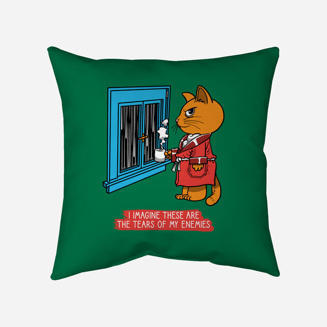 Thoughts On A Rainy Day-None-Removable Cover w Insert-Throw Pillow-imisko