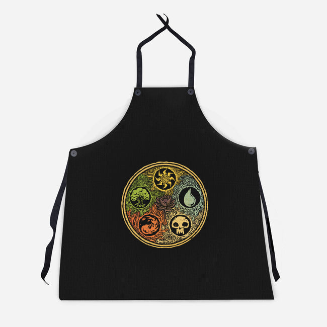 Vintage Lotus-Unisex-Kitchen-Apron-kg07