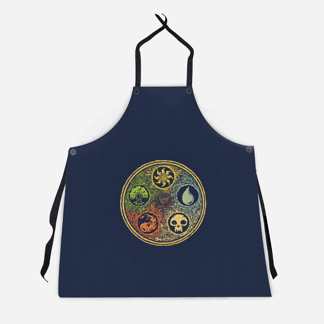 Vintage Lotus-Unisex-Kitchen-Apron-kg07