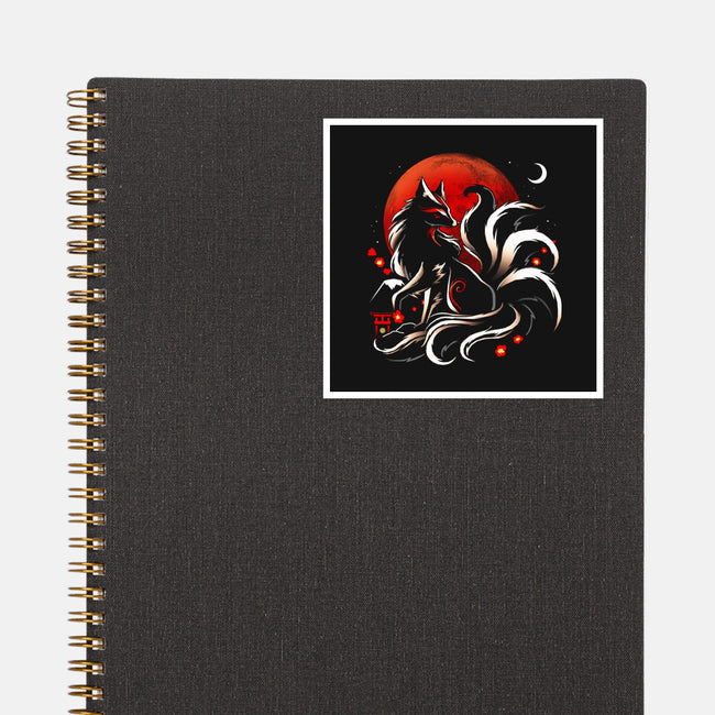Kitsune Yokai-None-Glossy-Sticker-Vallina84