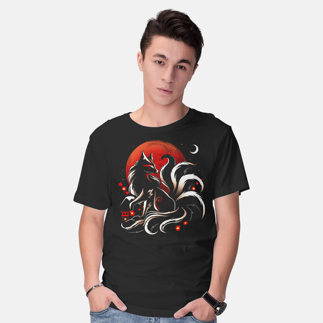 Kitsune Yokai-Mens-Basic-Tee-Vallina84
