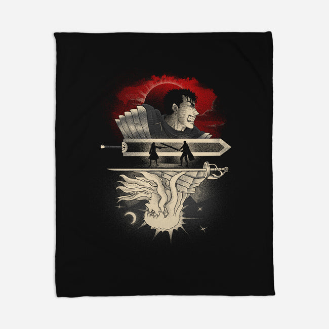 The Black Swordsman-None-Fleece-Blanket-grevalra