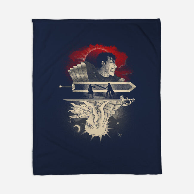 The Black Swordsman-None-Fleece-Blanket-grevalra