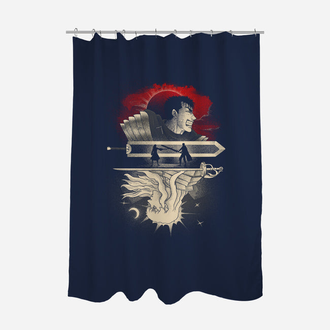 The Black Swordsman-None-Polyester-Shower Curtain-grevalra