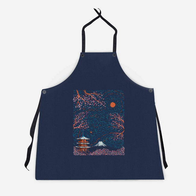 A Day In Japan-Unisex-Kitchen-Apron-sebasebi