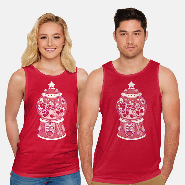 Pink Gummy Machine-Unisex-Basic-Tank-Arigatees