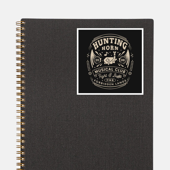 Hunting Horn Musical Club-None-Glossy-Sticker-LAGELANTEE