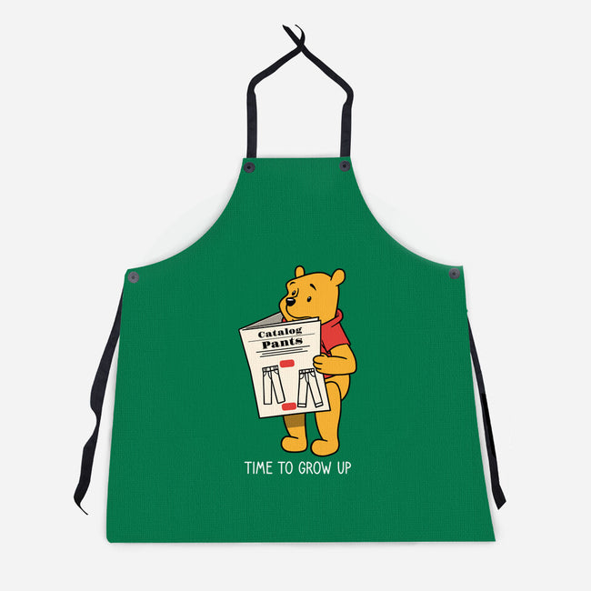 Time To Grow Up-Unisex-Kitchen-Apron-imisko