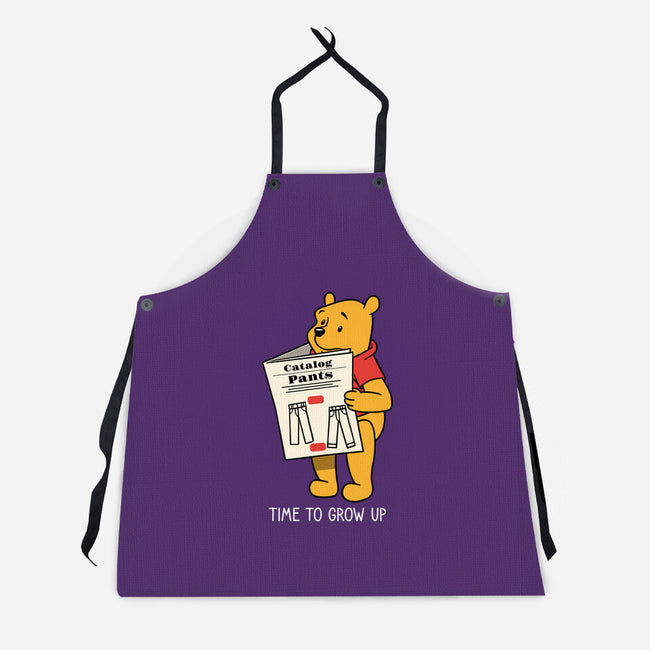 Time To Grow Up-Unisex-Kitchen-Apron-imisko