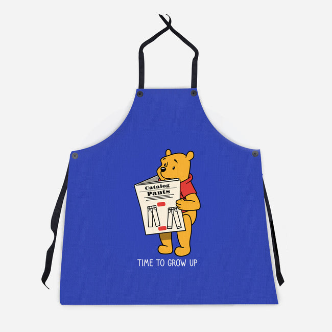 Time To Grow Up-Unisex-Kitchen-Apron-imisko