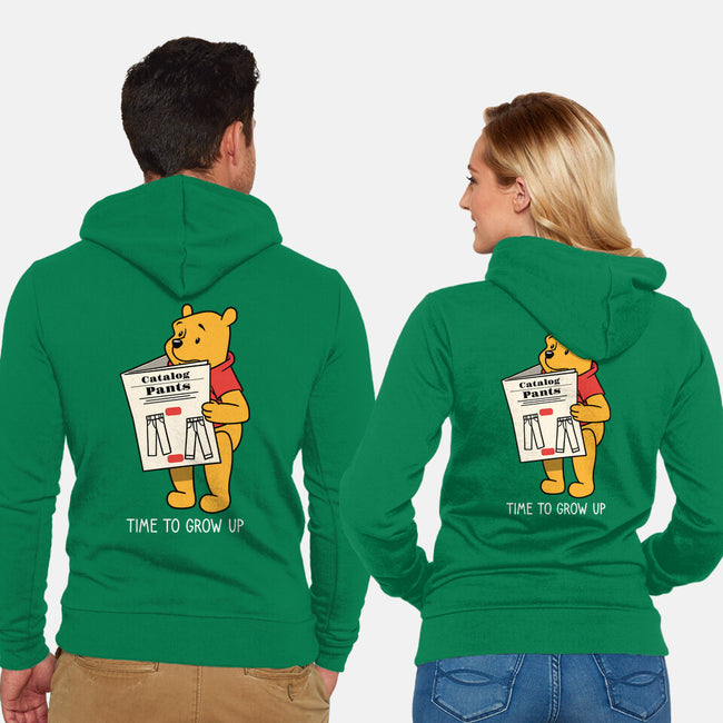 Time To Grow Up-Unisex-Zip-Up-Sweatshirt-imisko