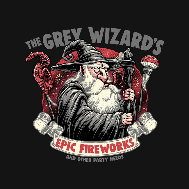 Grey Wizard Fireworks-Mens-Basic-Tee-momma_gorilla