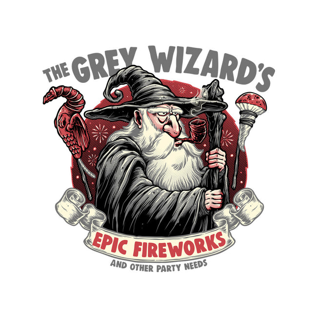 Grey Wizard Fireworks-Mens-Basic-Tee-momma_gorilla