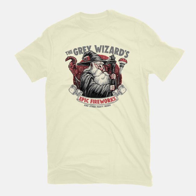 Grey Wizard Fireworks-Mens-Basic-Tee-momma_gorilla