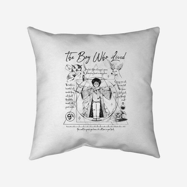 Vitruvian Wizard-None-Removable Cover w Insert-Throw Pillow-Arigatees