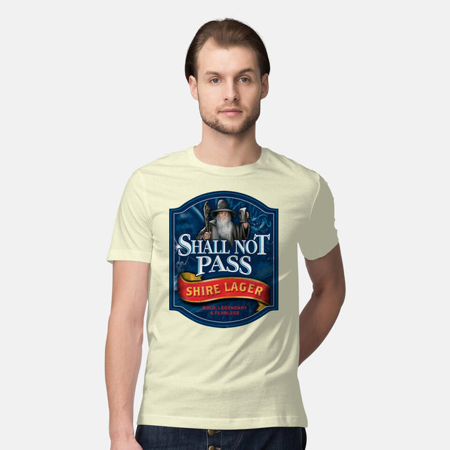 Shall Not Pass Lager-Mens-Premium-Tee-NMdesign