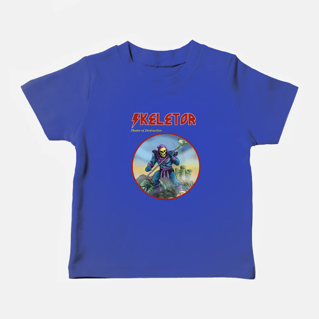 Skeletor Master Of Destruction-Baby-Basic-Tee-Diego Gurgell