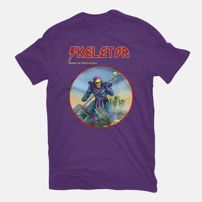 Skeletor Master Of Destruction-Womens-Basic-Tee-Diego Gurgell