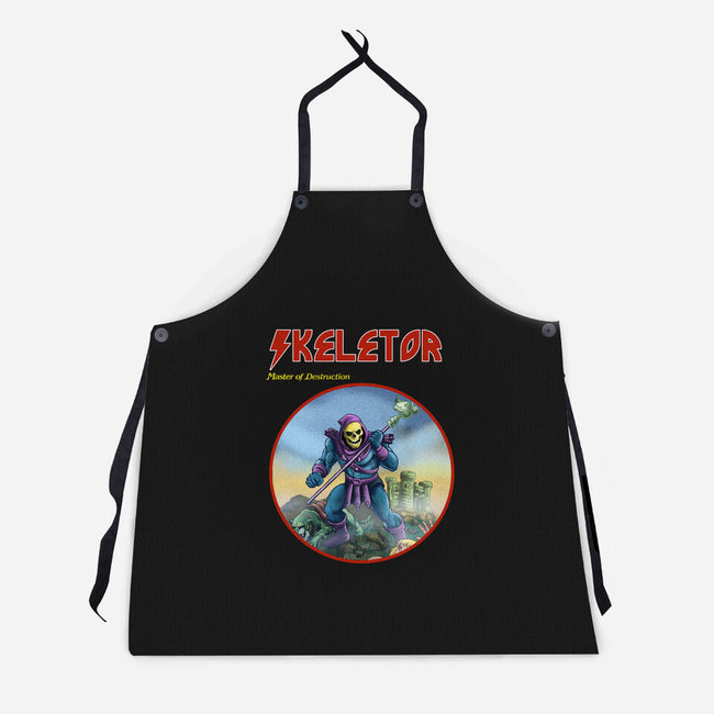 Skeletor Master Of Destruction-Unisex-Kitchen-Apron-Diego Gurgell