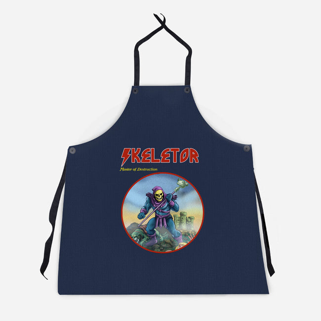 Skeletor Master Of Destruction-Unisex-Kitchen-Apron-Diego Gurgell