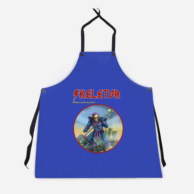 Skeletor Master Of Destruction-Unisex-Kitchen-Apron-Diego Gurgell