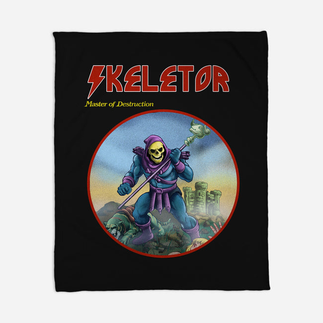 Skeletor Master Of Destruction-None-Fleece-Blanket-Diego Gurgell