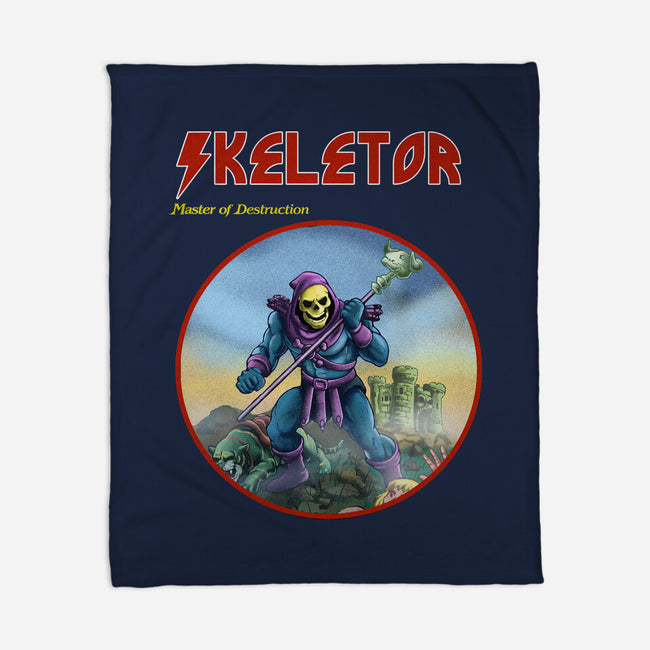 Skeletor Master Of Destruction-None-Fleece-Blanket-Diego Gurgell