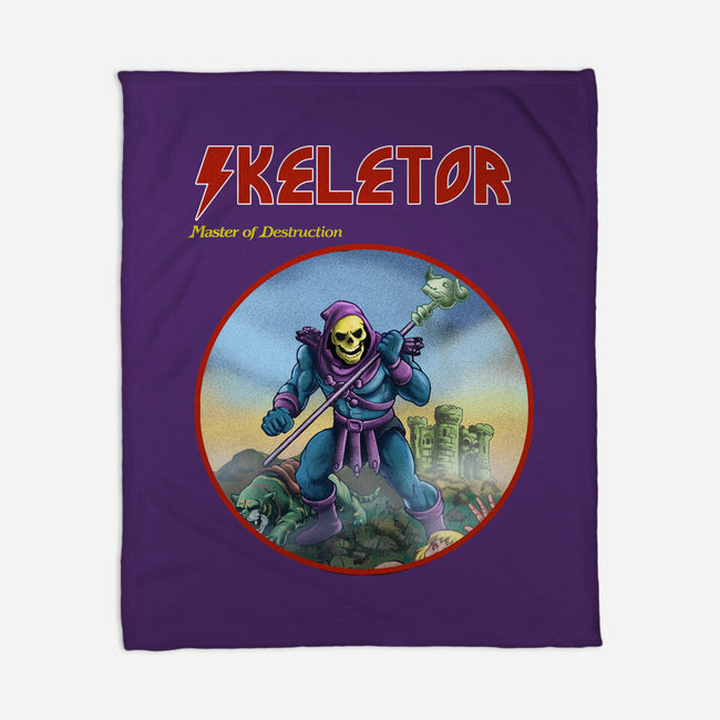 Skeletor Master Of Destruction-None-Fleece-Blanket-Diego Gurgell