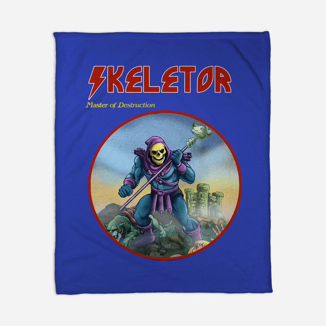 Skeletor Master Of Destruction-None-Fleece-Blanket-Diego Gurgell