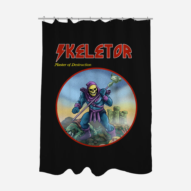 Skeletor Master Of Destruction-None-Polyester-Shower Curtain-Diego Gurgell