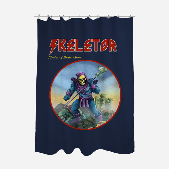 Skeletor Master Of Destruction-None-Polyester-Shower Curtain-Diego Gurgell