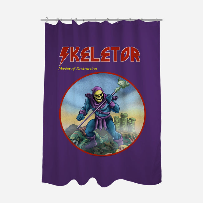 Skeletor Master Of Destruction-None-Polyester-Shower Curtain-Diego Gurgell