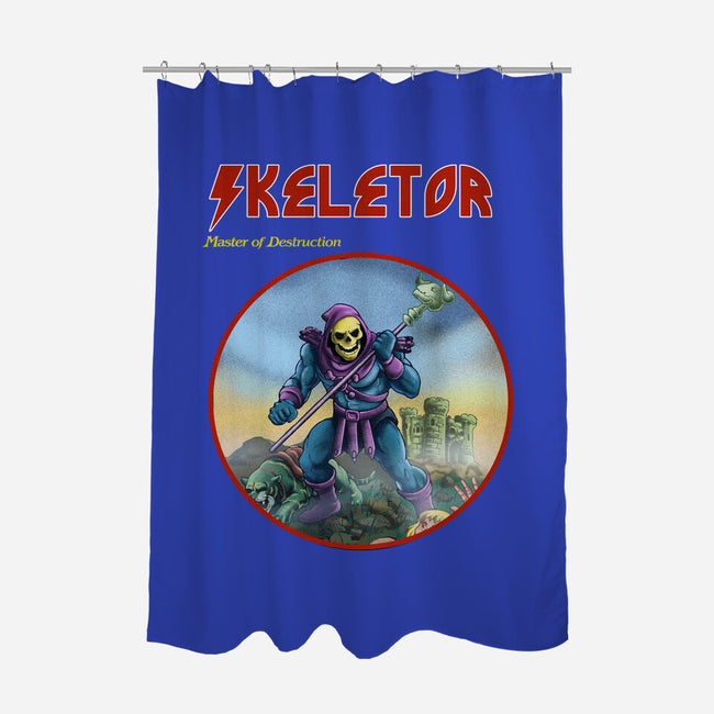 Skeletor Master Of Destruction-None-Polyester-Shower Curtain-Diego Gurgell
