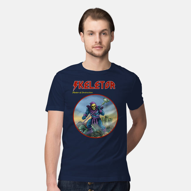 Skeletor Master Of Destruction-Mens-Premium-Tee-Diego Gurgell