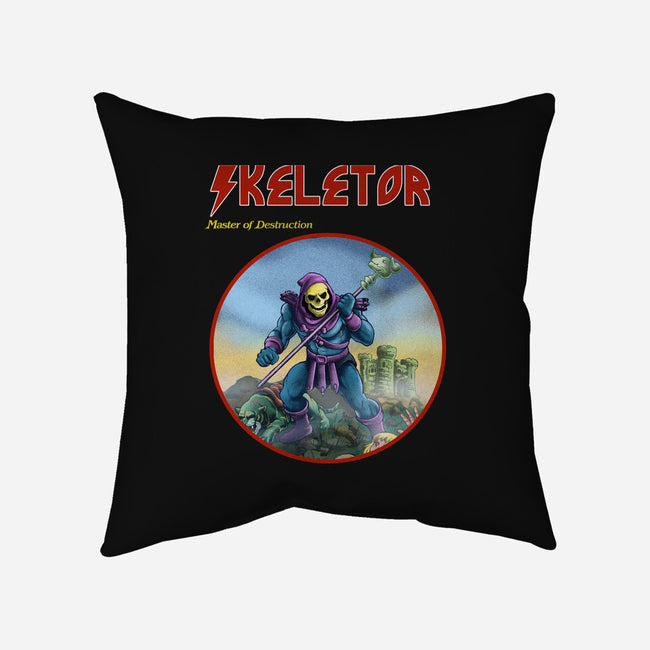 Skeletor Master Of Destruction-None-Removable Cover w Insert-Throw Pillow-Diego Gurgell