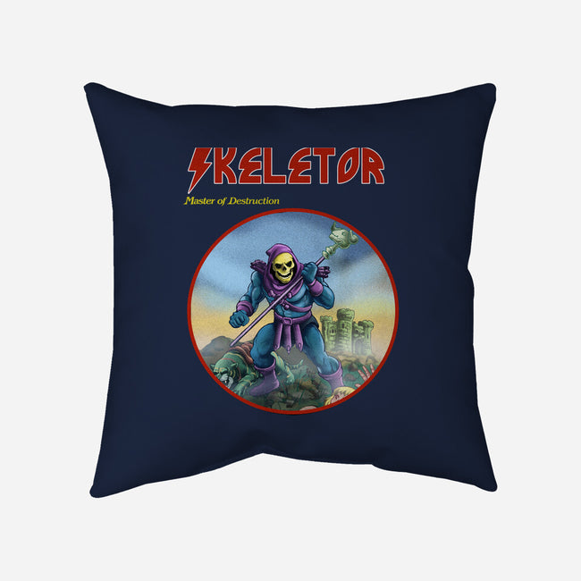 Skeletor Master Of Destruction-None-Removable Cover w Insert-Throw Pillow-Diego Gurgell